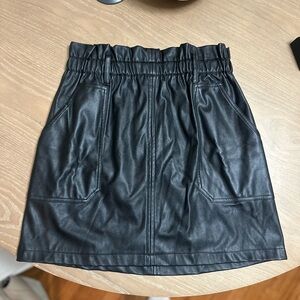 Black Leather Skirt